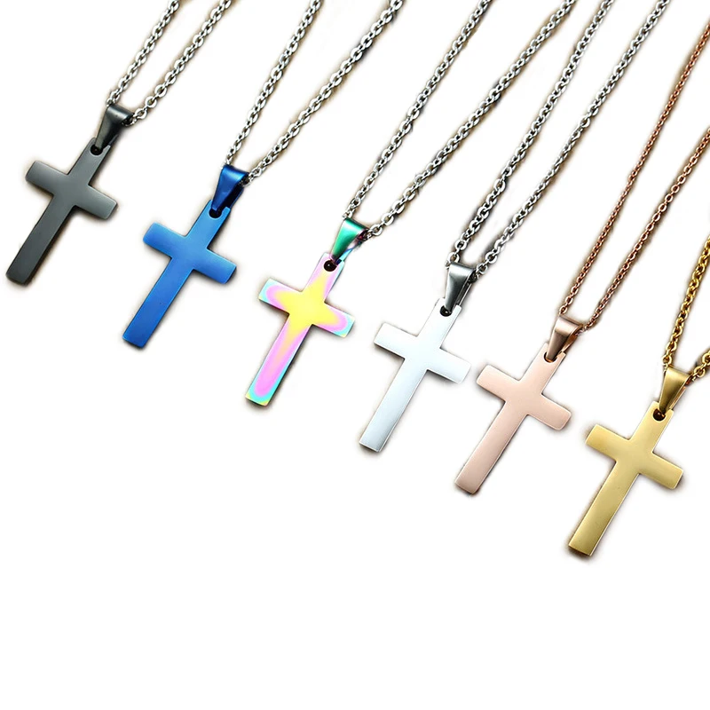 

Energinox Wholesale Bulk Sale Mens Christian Jesus Christ Gold Plated Stainless Steel Cross Pendant Jewelry