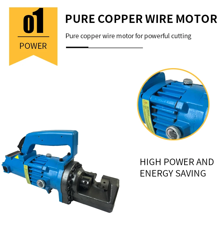 Construction Tools Handheld Rebar Cutting Machine Portable Rebar Cutter