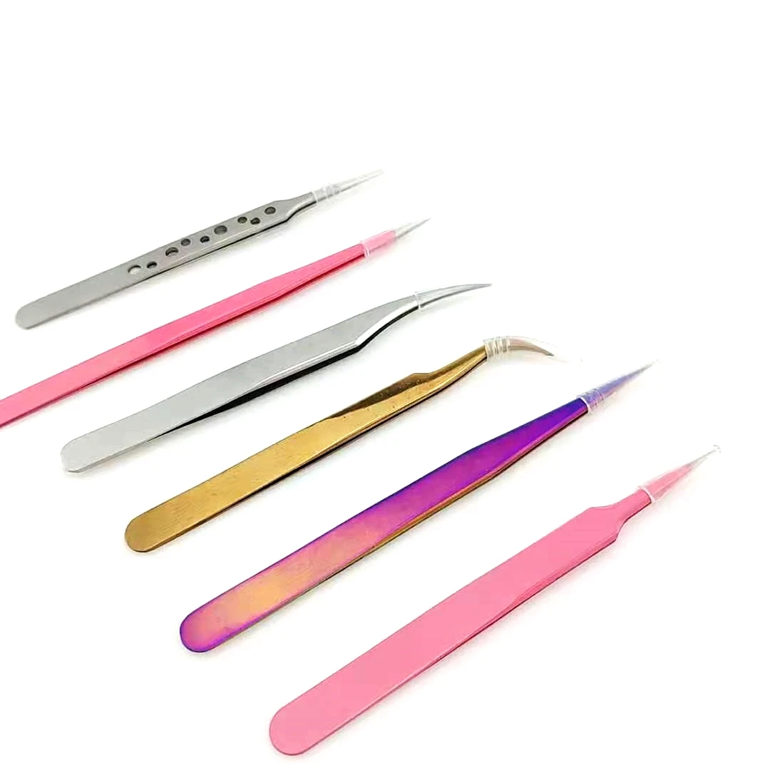 

OEM canton fashion custom extensions lash tweezers laah applicator eyelash tweezers eyelash tool, Multiple colour