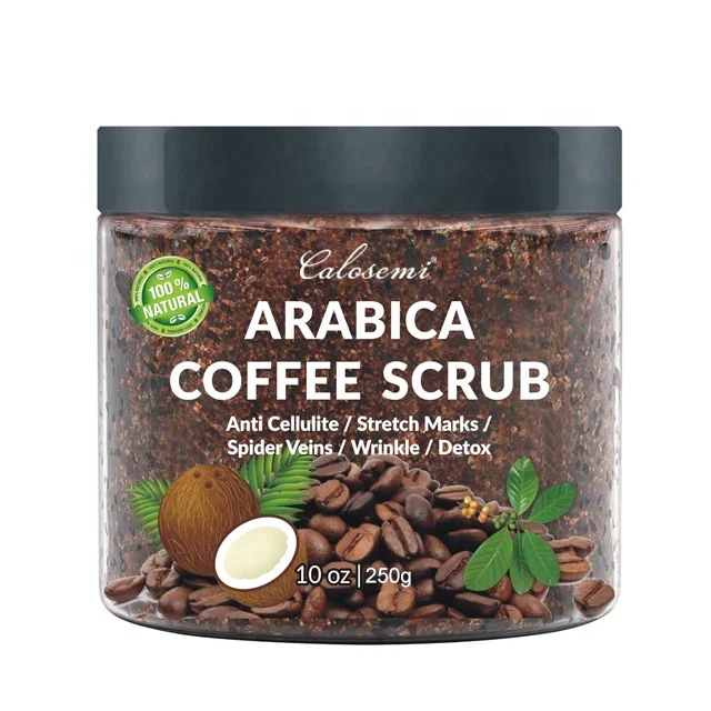 

Low Price Sales Private Label Natural Organic Body Skin Care Detox Whitening Exfoliating Arabica Coffee Body Scrub