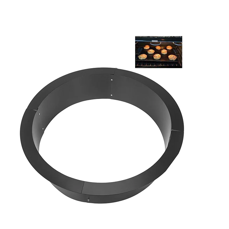 

Create atmosphere Q235 Steel 36 Inch Outsidex30 Inch Inside Heavy Duty Fire Pit Ring/Liner DIY