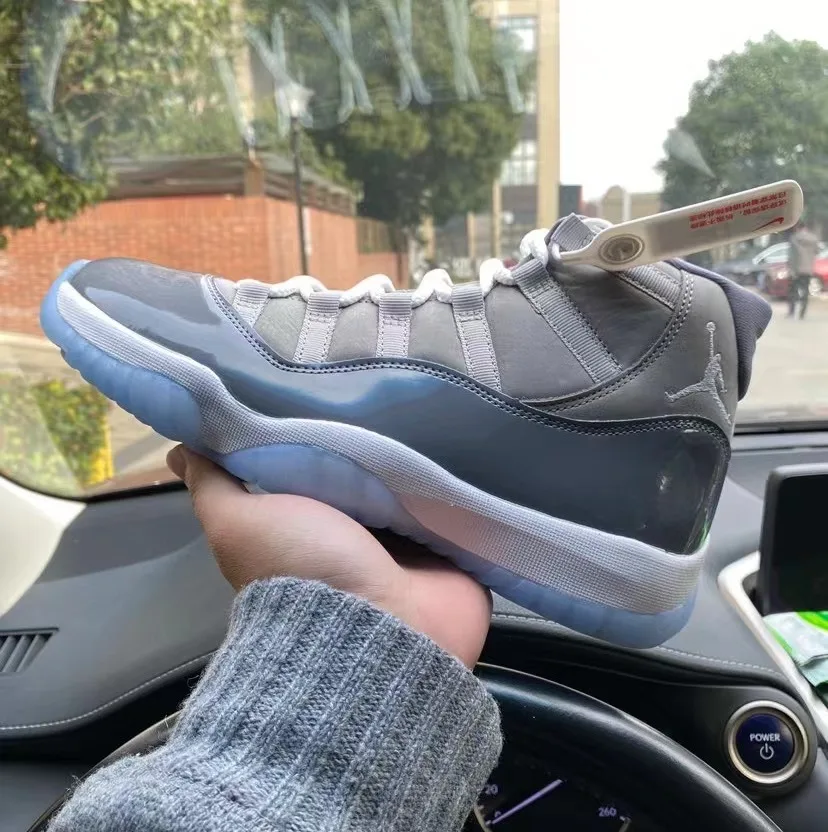 

Free Shipping Hot Sale Men Shoes Sneakers Air Jordan 11 Retro Cool Grey 2021 Aj11 Nike Shoes
