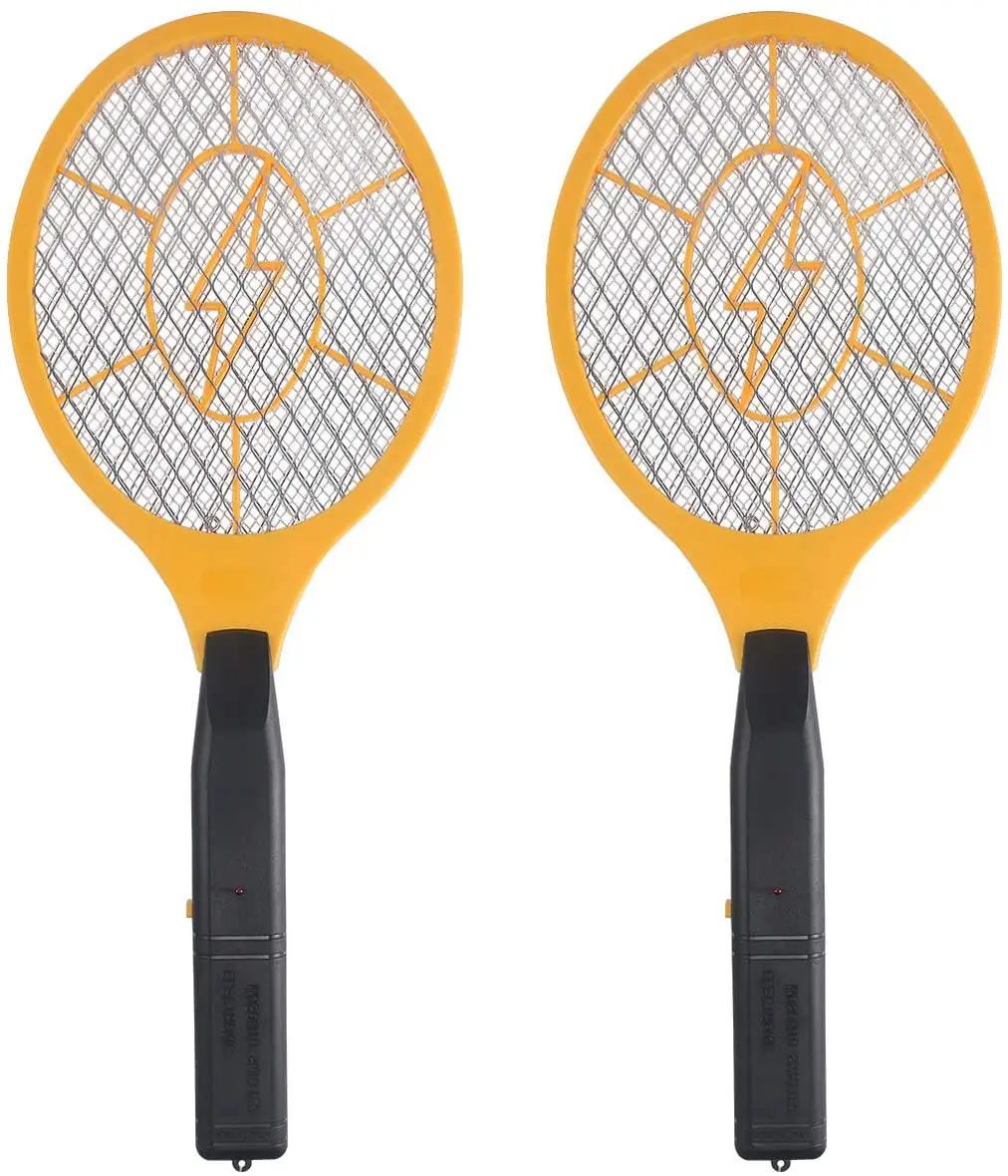 

Factory wholesale household powerful battery type electric mosquito swatter fly swatter fruit insect swatter, As picture