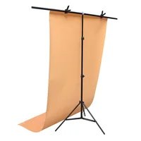 

Portable T-Shape Background Backdrop Stand Kit 5x6.7ft - 5ft Wide (Fixed) and 6.7ft High (Adjustable)- Lightweight Only 4 Lbs