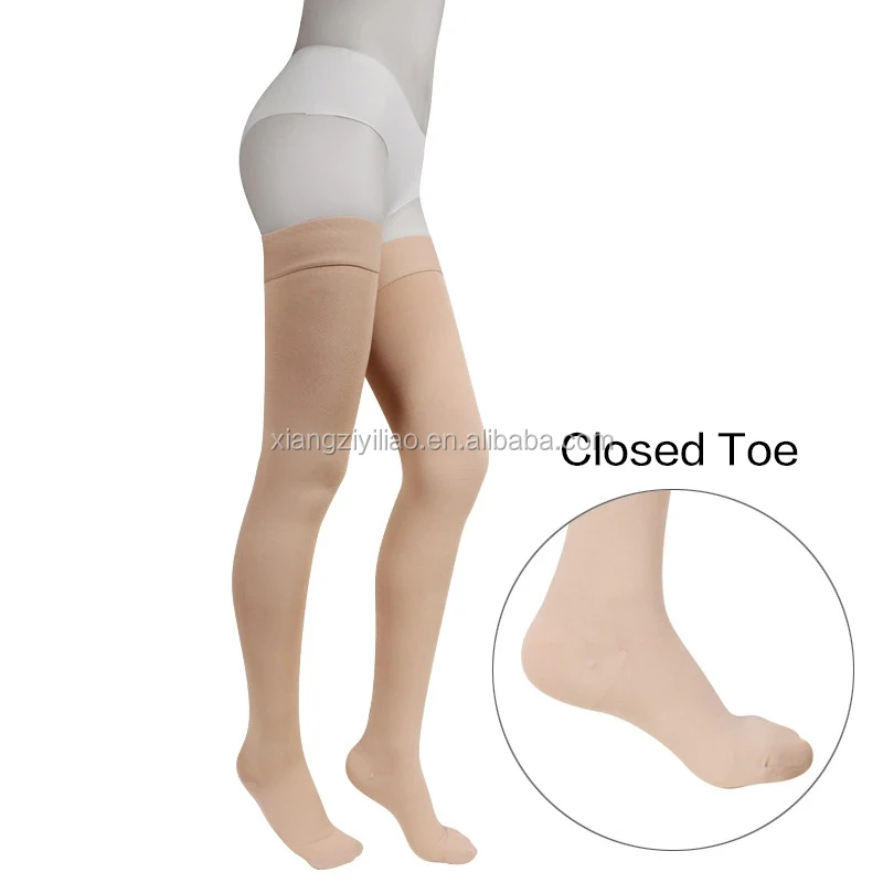 Plus Size Toeless Custom 20-30Mmhg Toeless Medical Thigh High