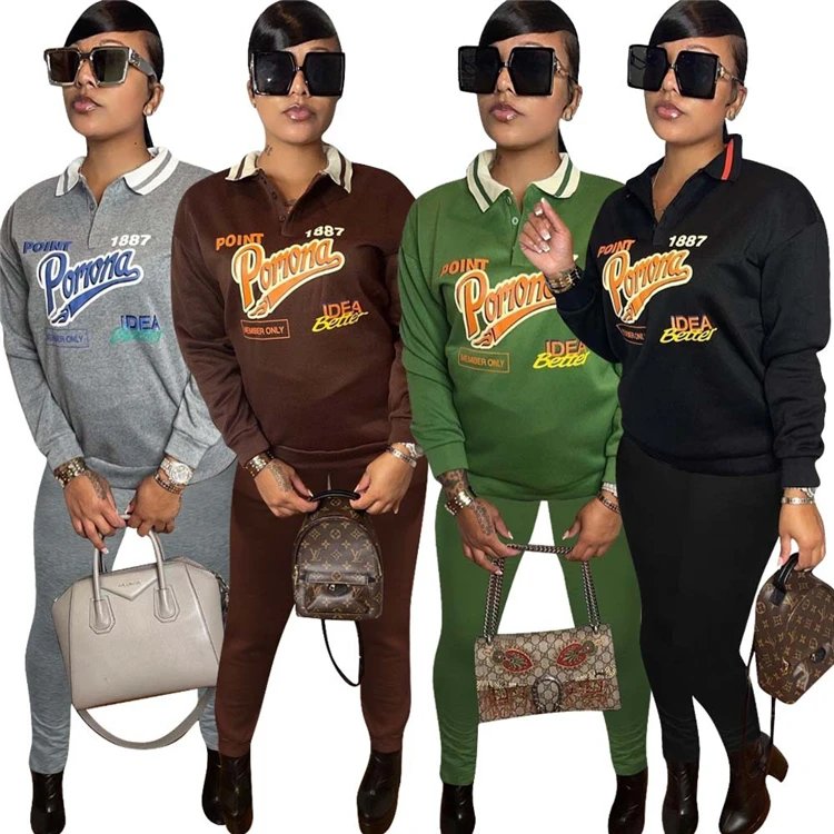 

Streetwear Two Piece Set Women Clothing Print Pants 2 Piece Sweatshirts Sets Joggers Outfits Two Piece Pants Set Women