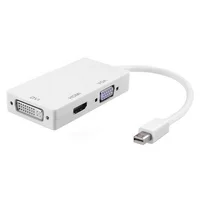 

3 In 1 Thunderbolt Mini Display Port MINI DP Male To HDMI DVI VGA Female Adapter Converter Cable For Apple MacBook Air Pro MDP