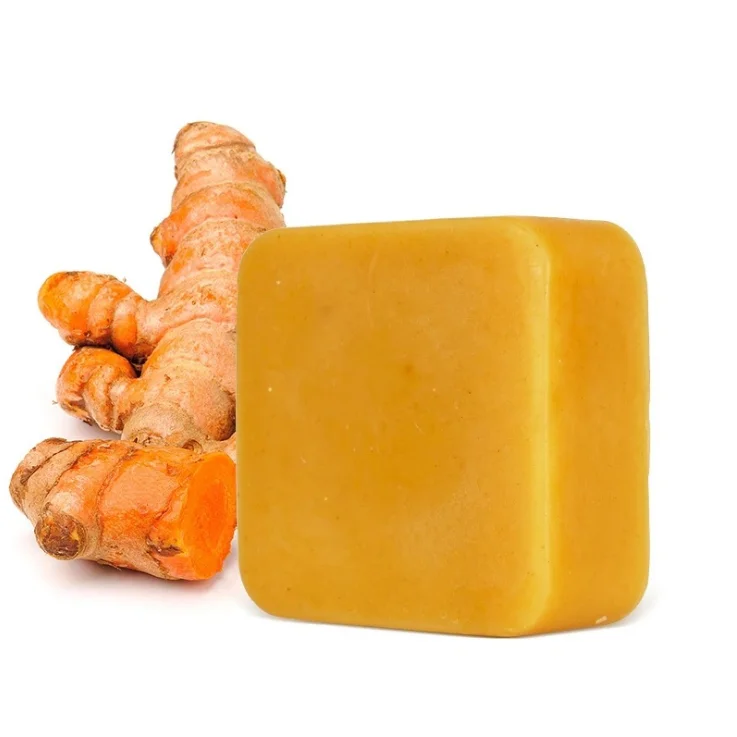 

Yanmei Turmeric Soap 110g Anti Acne Dark Spots Removal Natural Organic Handmade Ginger Turmeric Turmeric Soap for Face body hand