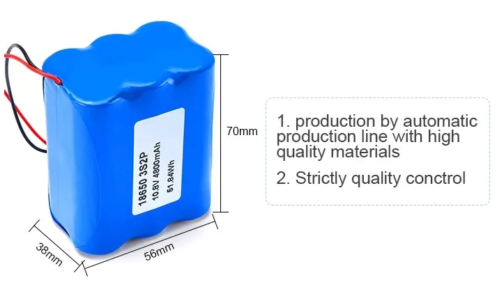Oem ODM 12V 3s 2p Li-ion 18650 2p3s 3s1p 3s2p 3s4p 3s7p 11.1v Lithium Battery Pack