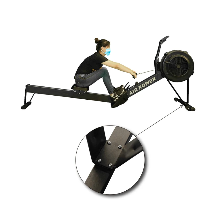 

Delivery from France warehouse High quality durable commercial air rowing machine for GYM, Black