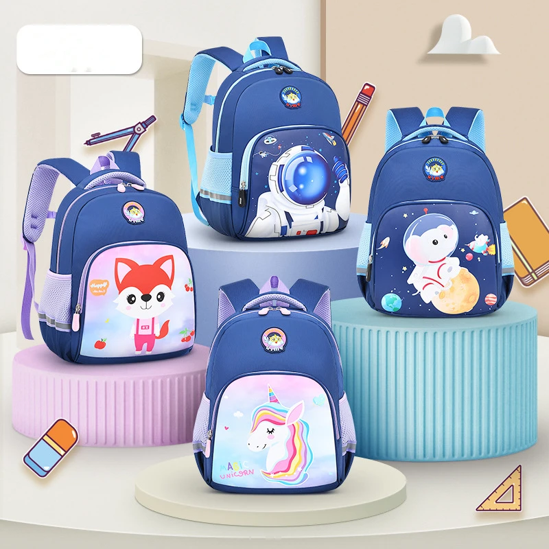 

Primary School Students Cartoon Cute Kindergarten Boys And Girls Backpacks Children Waterproof School Bags, Customized color