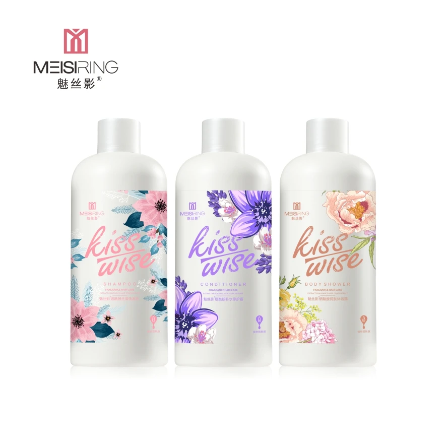 

nicotinamide wash set body care hair care set(shampoo+conditioner+shower gel) shampoo conditioner set, White cream