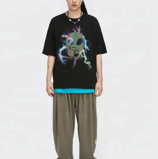 

Cheap Price reflective tshirt customisable t-shirts Cotton Sublimation block color t shirts reflective, Customized color