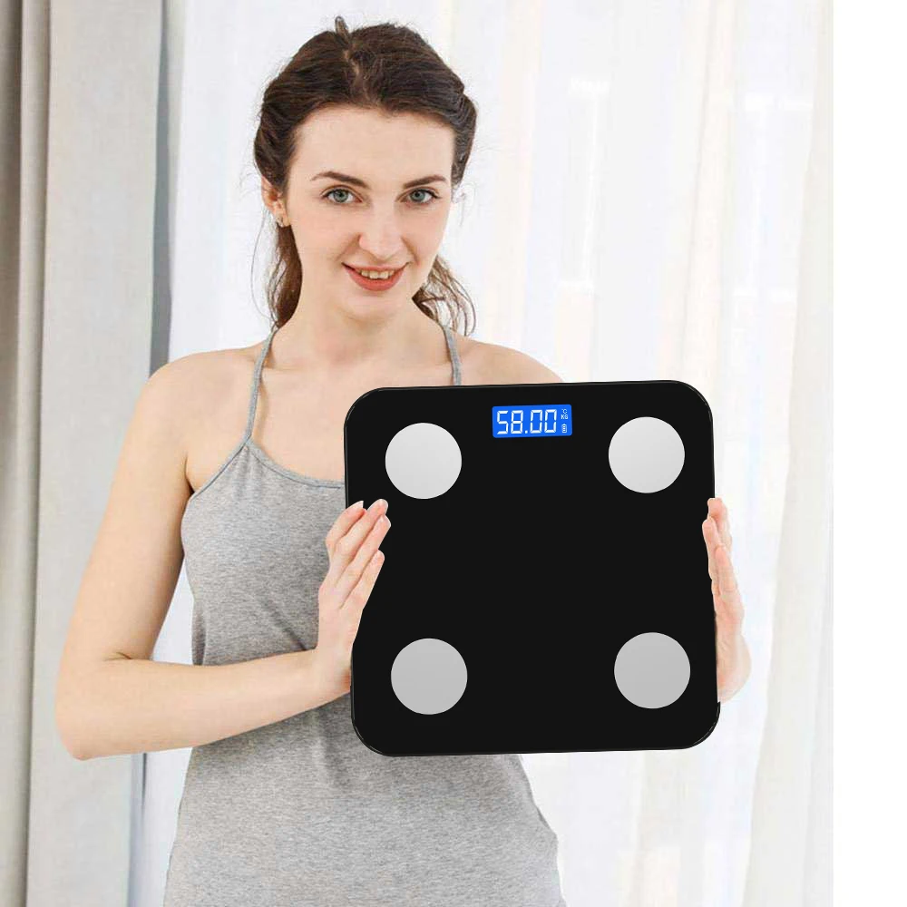 

Amazon top seller LED Display Bathroom Scale Waterproof Portable Body Fat Scales, Customized color