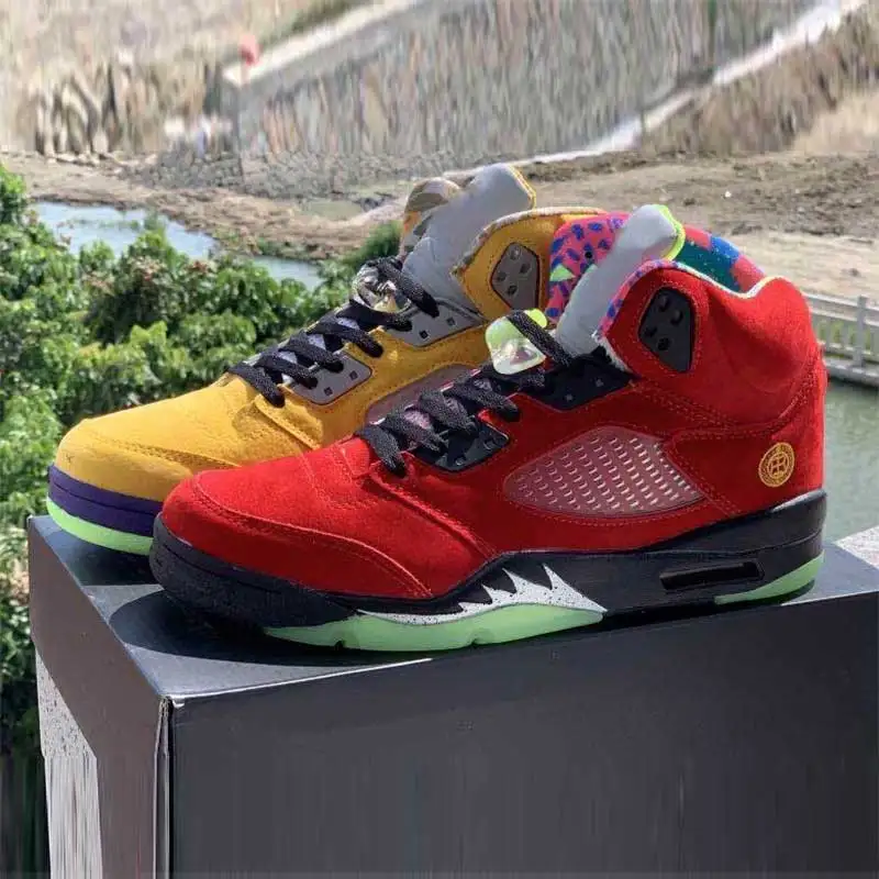 

Basketball Shoes Men 5 Sports Mens Comfortable Breathable Retro Sneakers Chaussures Homme