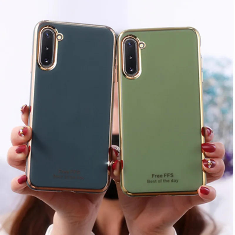 

Soft TPU Case for Samsung Galaxy S20 Ultra S10 Plus Note 10 Luxury Plating Silicone Phone Cover for Galaxy A51 A71 Redmi Note 9