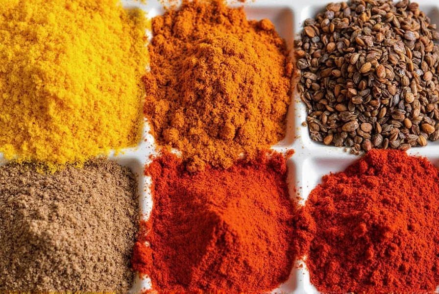 Chart showing popular Mexican spice and ingredient pairings