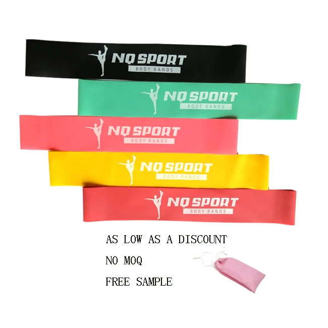 

Custom Logo Yoga Stretch Latex Resistance Loop Bands, Customized color