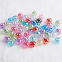

Wholesale 100pcs 14 Color 6/8/10/12mm Acrylic Transparent Beads with Hole 2mm Charms Bracelet Necklace for DIY Jewelry Making