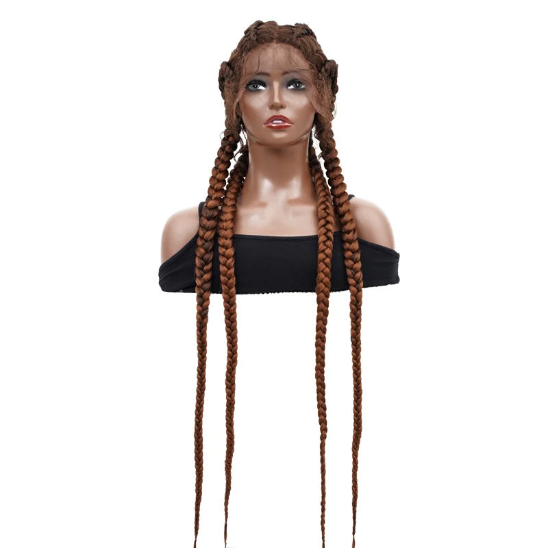 

hd Lace Knotless Box Braids Wigs With Baby Hair Lace Front Synthetic Braideds Wig For Black Women