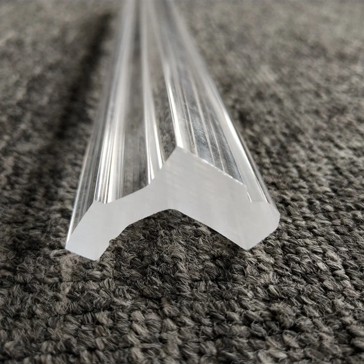 Excellent quality plastic Acrylic L shape PMMA cover for LED Strip Lightings