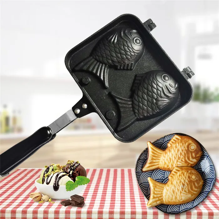 

Factory price non-stick baking tray ice cream fish shape taiyaki pan