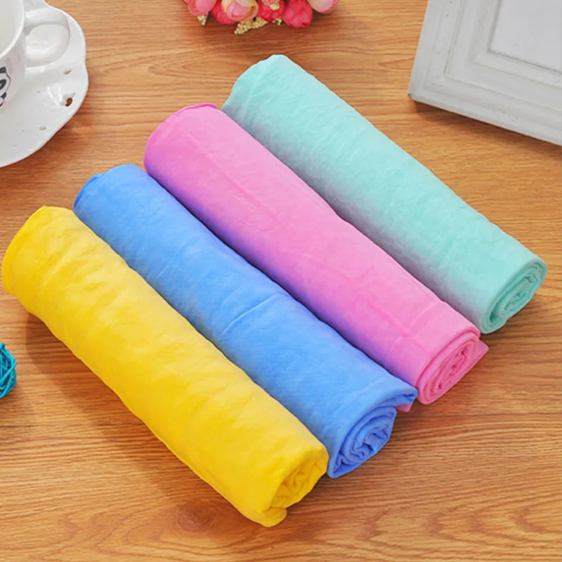 

66*43cm Kitchen Cleaning Cloth Deerskin Absorbent Towel Car Wash Cleaning Cloth Rag Wipes Hair Quick-drying Towel