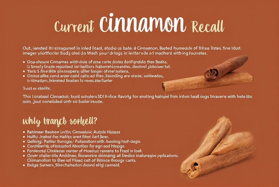 Illustration showing proper disposal method for recalled cinnamon products
