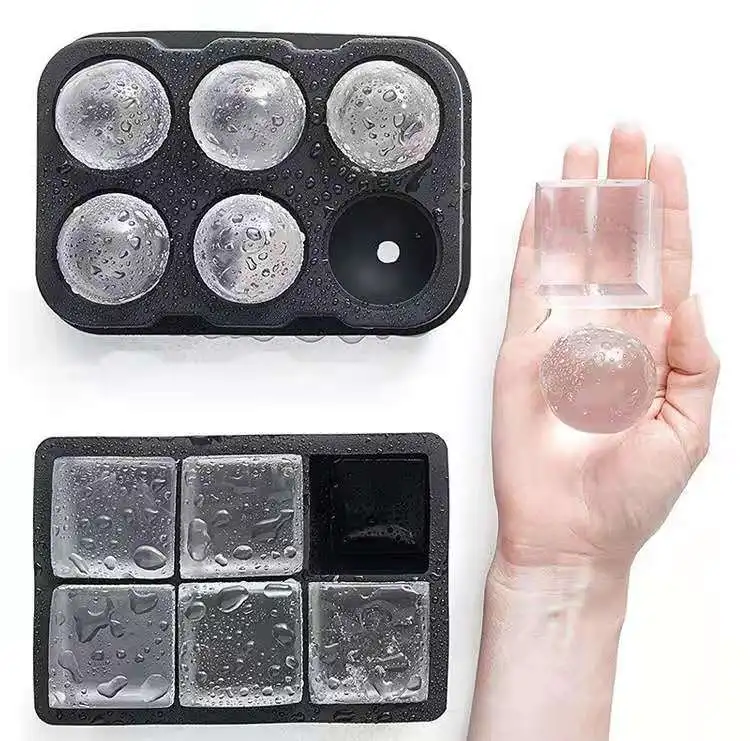 

Hot Sell Silicone 4.5 Cm Round Ice Ball Maker Mold For Whiskey Ice Cube Tray With 4 Capacity, According to your needs