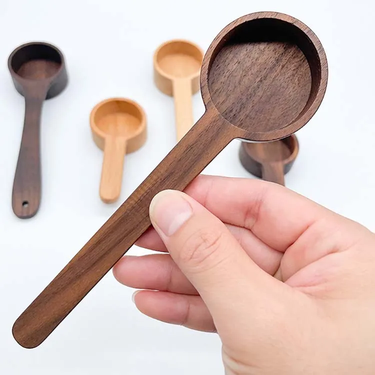 

Bamboo Wooden Coffee Scoop coffee Bean Measuring Tablescoop For Ground Beans, Protein Powder, Spices, Tea, Natural