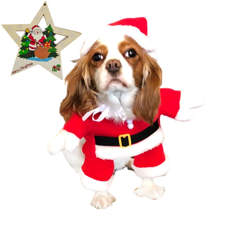 

Ropa Para Mascotas Soft Autumn Winter Christmas With Legs Winter Luxury Designer Pet Dog Clothes, Red