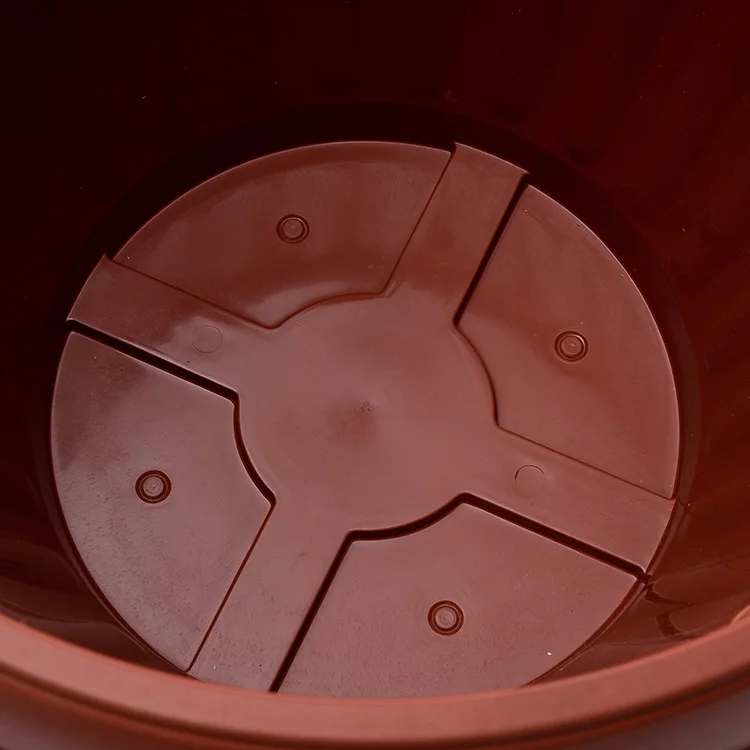 
Customized size 4 6 8 10 inches small outdoor garden plastic flower pot 