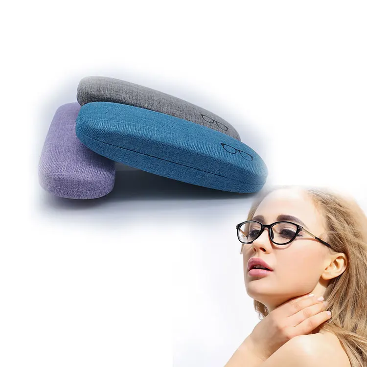 Hot selling iron inner frame pu glasses case leather eyewear case for glasses