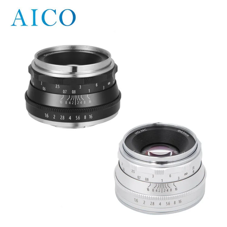 

35mm F1.6 Handmatige Focus Grote Diafragma Compatible met Fuji FX-Mount/voor Canon EOS M- mount/M43-Mount Mirrorless Camera lens