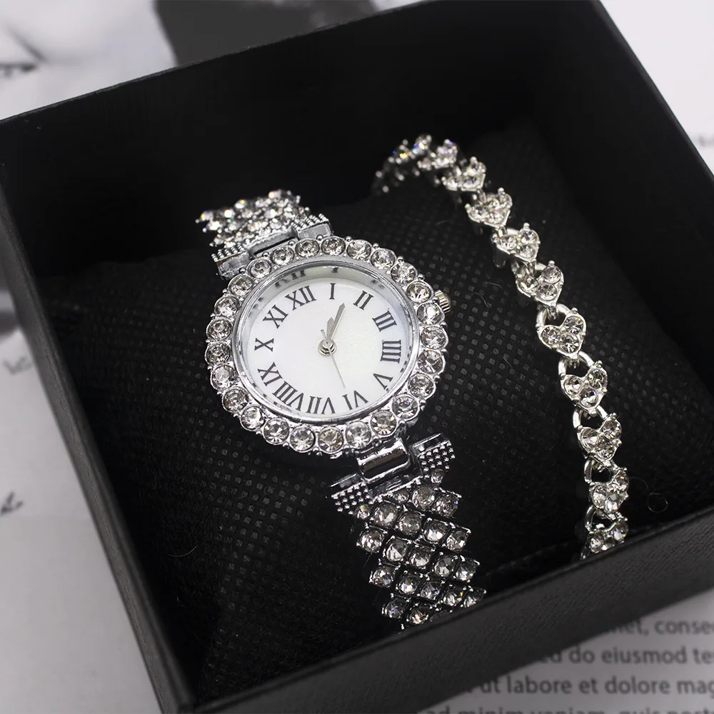 

Women Watches Gold Luxury Brand Diamond watches for women Quartz Ladies WristWatch Stainless steel Clock Female Watch gift set