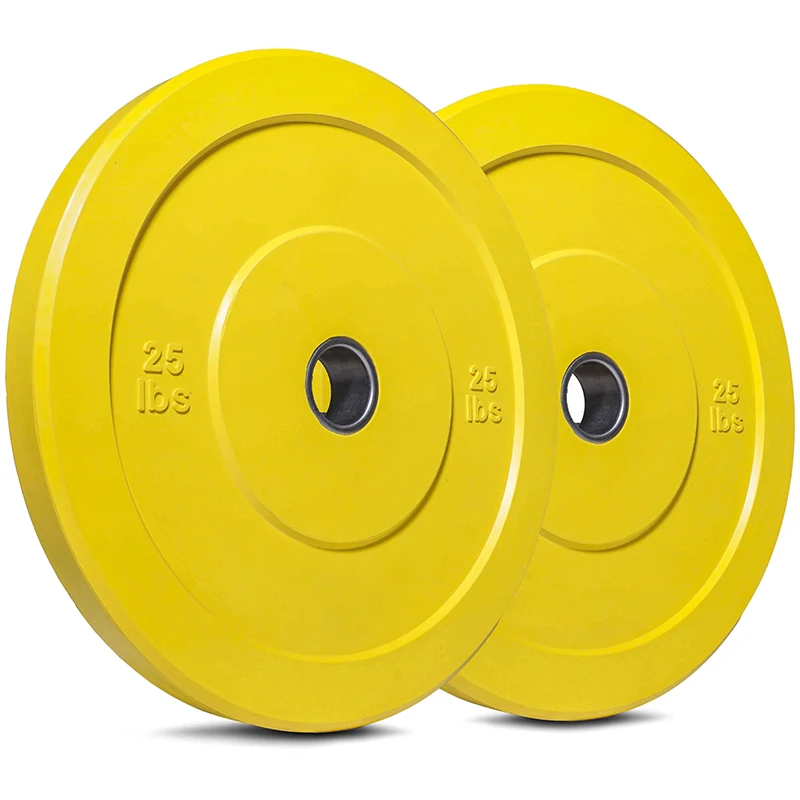 
Colorful Olympic Barbell Rubber weight lifting plates Bumper Plates disc, Single 