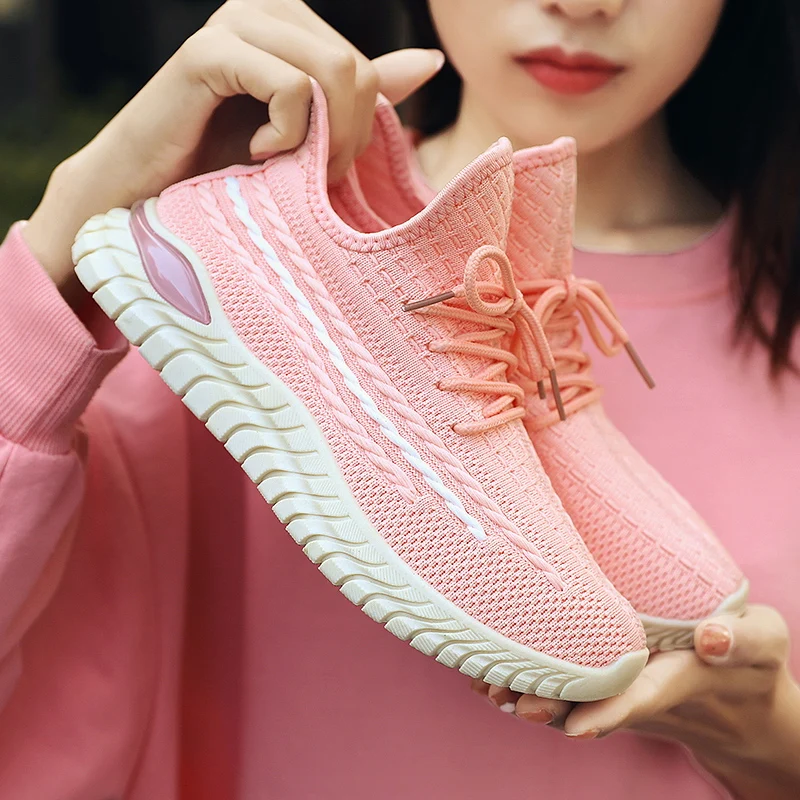 

2021 New Arrival Fashion Fitness Walking Shoes running Chunky Shoes shoes for women new styles zapatos mujeres female sneaker, Pink/black/beige