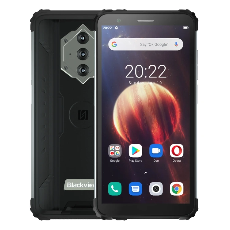 

wholesale 2021 New Big Power Blackview BV6600 Rugged Phone, 4GB+64GB, Triple-proof 8580mAh Battery, 5.7 inch, OTG, NFC,Network: