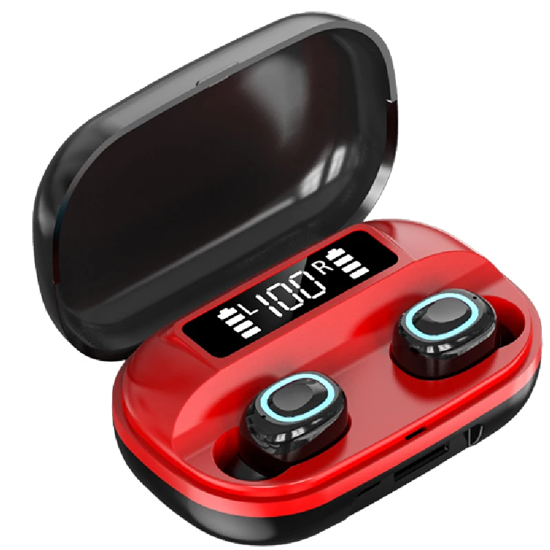 

9D Super Stereo A42 TWS Earphone LED Screen In-Ear Wireless Earbuds 1200Mah Power Bank V5.1 Headset for Android IOS