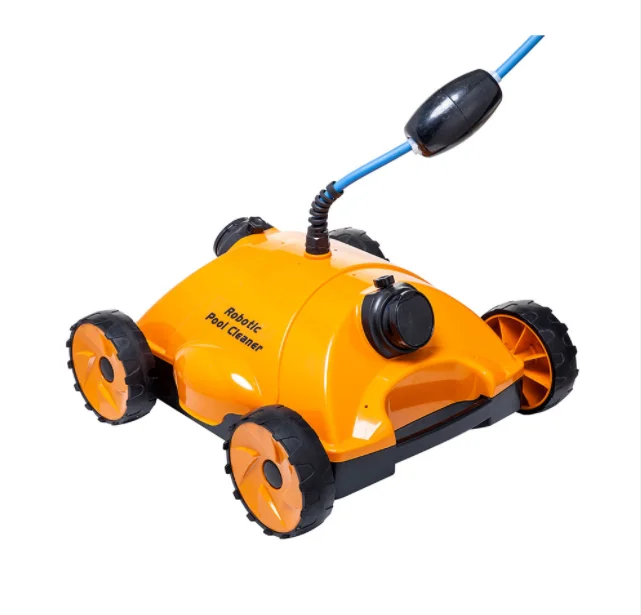 

Factory Direct Premium Quality Automatic High Suction Robotic Swimming Pool Cleaner robot, Orange/blue