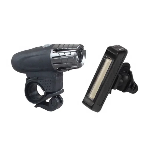 

1200mAh 200ml headlight lampu sepeda bike light set rear front usb rechanging Waterproof bicycle light, Black