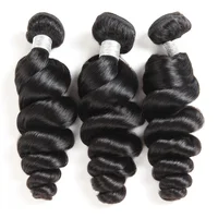 

Hot sale Loose Wave mink brazilian hair bundle cuticle aligned virgin hair weaves Wholesale