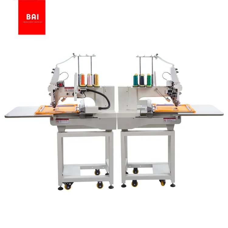 
BAI computerized single head embroidery machine for flat hat t shirt 