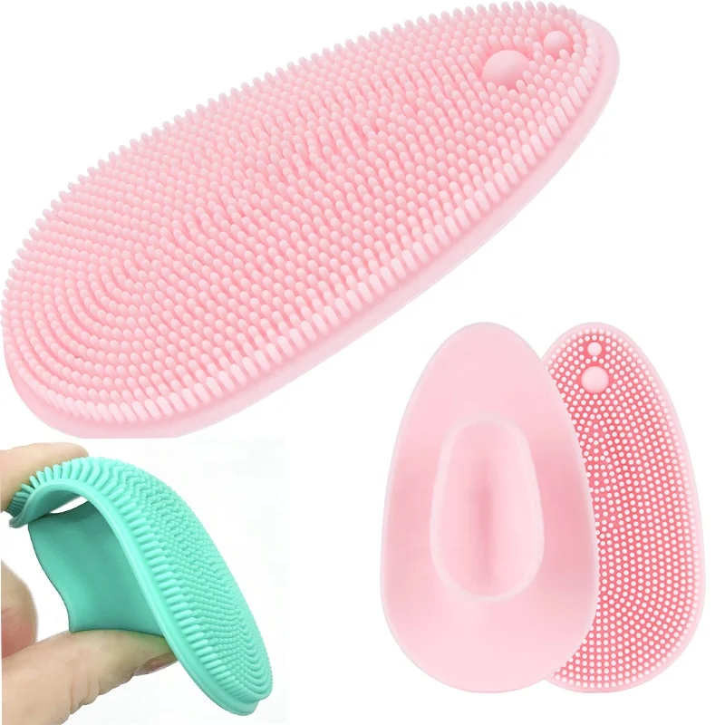 

New Best Selling Amazon Product 2021 New Arrivals Silicone Skin Care Brush Facial Cleansing Brush, Pink, cyan, light blue, rose red