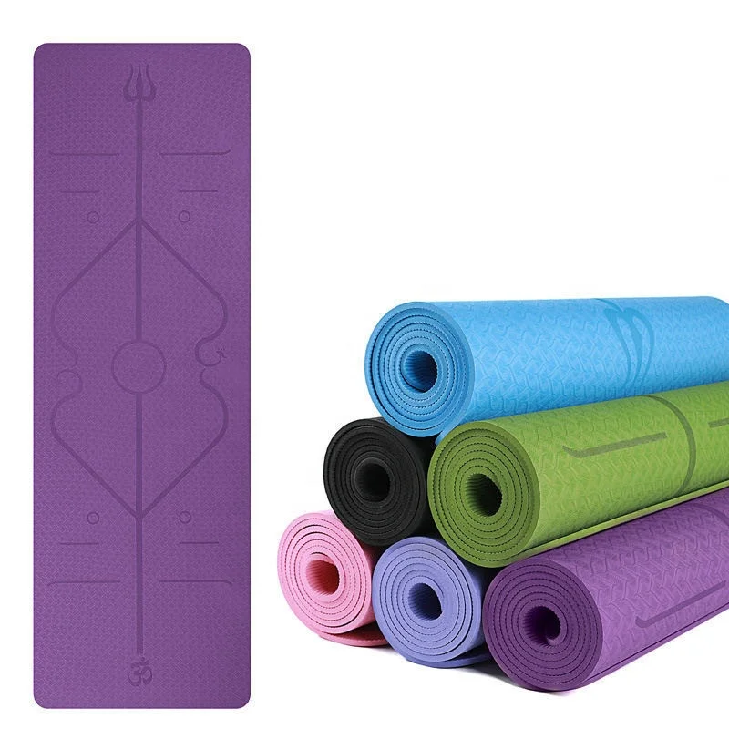 

cheap Customized silk screen printed logo Fitness TPE PVC Rubber NBR Cork yoga mat eco friendly pilates custom yoga mats