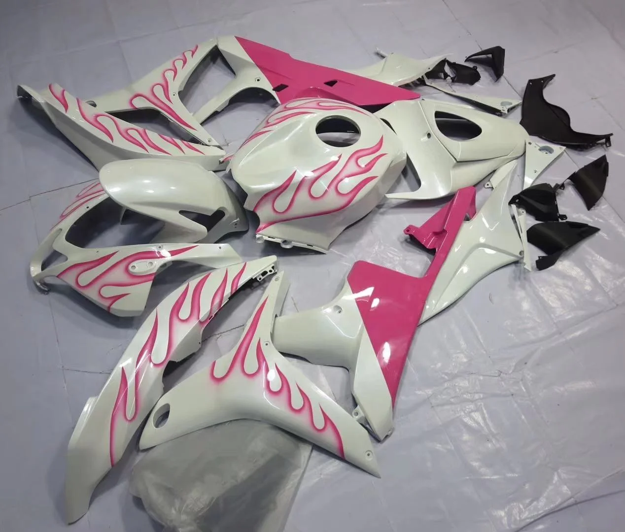 

2021 WHSC Motorcycle Body Fairing Kit For HONDA CBR600 2007-2008 ABS Plastic Fairing Kit, Pictures shown