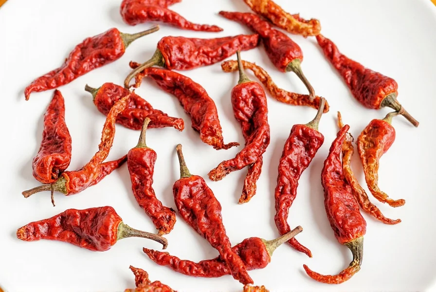 Bowl of Dried Arbol Peppers