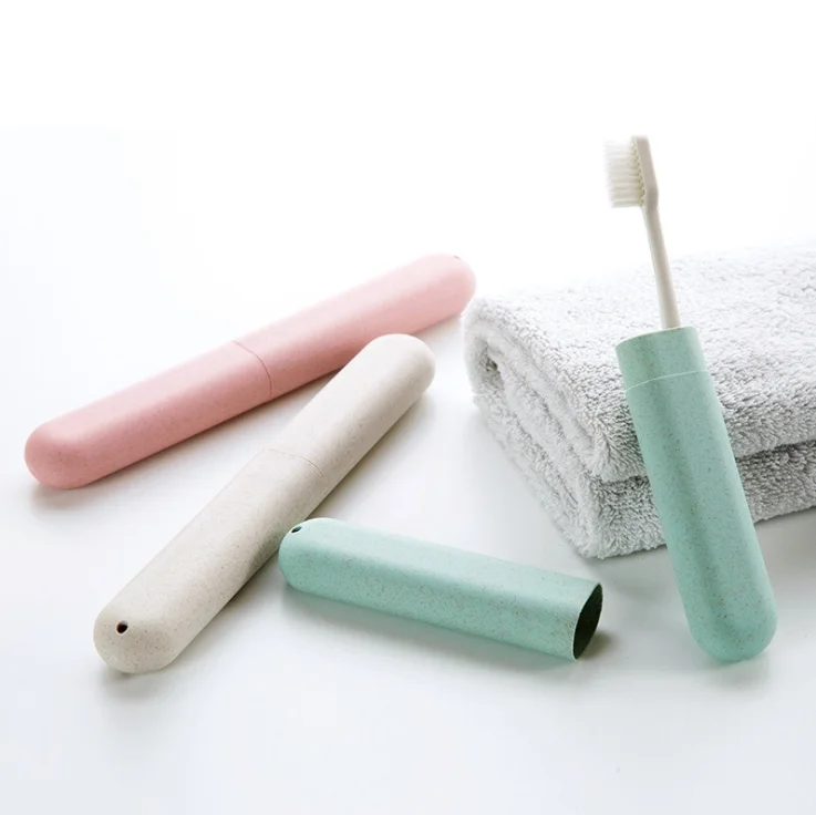 

Wheat Straw Holder Travel Carry Case Packing Toothbrush Tube/Plastic Toothbrush Case/Toothbrush box