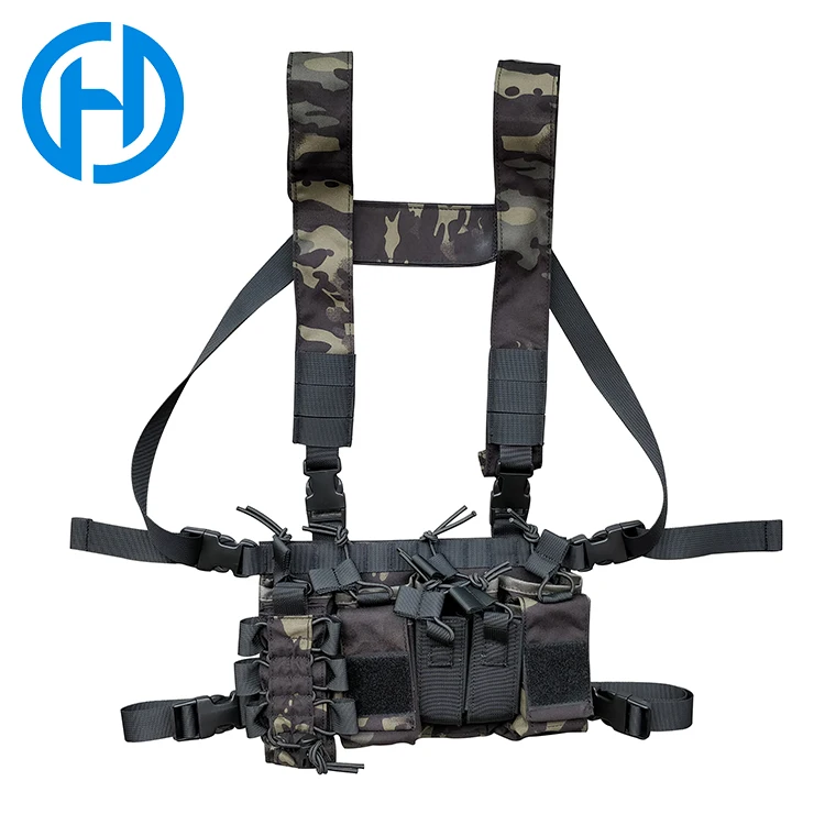 Outdoor Chest Rig Military Army Combat Multifunctional Magazine Pouch ...