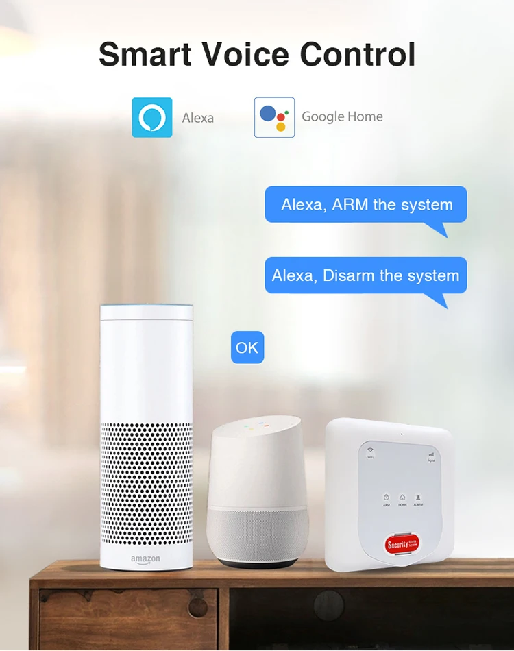 WiFi APP Wireless Control Smart Safe Home Anti-burglar Security Alarm System - ANKUX.COM